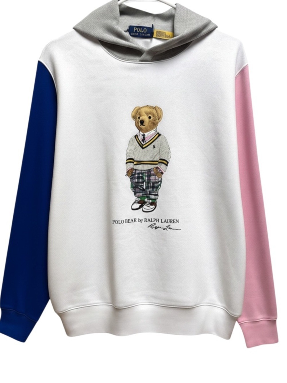 Polo Bear Color-Blocked Fleece Hoodie by Polo Ralph Lauren. NWT